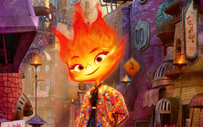Fire character cartoon Elementary