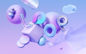 Microsoft Loop icons on purple background