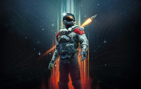Astronaut from the new computer game Starfield