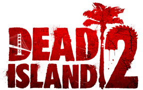 Постер на белом фоне Dead Island 2, 2023 года