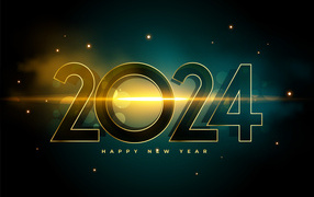 Открытка на новый год 2024 