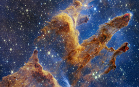Large space nebula with stars