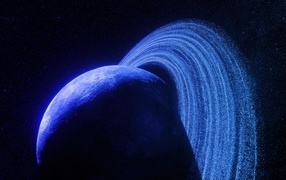 Кольца вокруг планеты Сатурн крупным планом