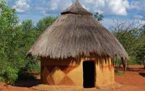 Хижина из глины, Африка