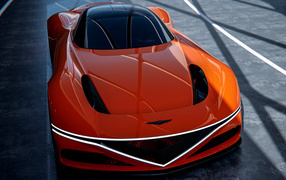 Orange car Genesis X Gran Berlinetta