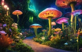 Big fantastic mushrooms