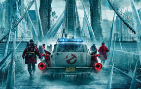 Poster for the new film Ghostbusters. Chilling Horror, 2024