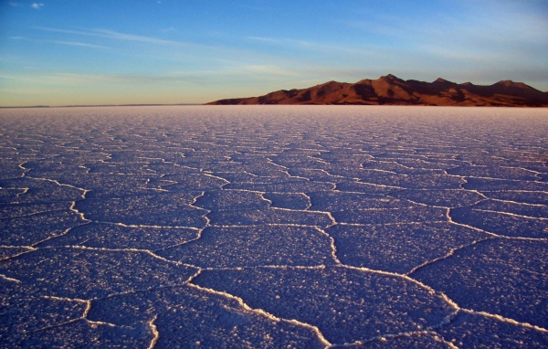 White salt desert