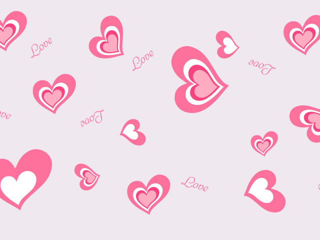 pink hearts border