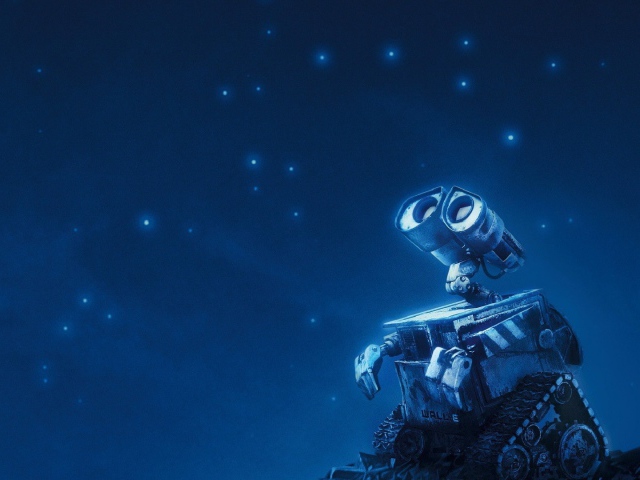 WALL · E robot looking at the stars wallpapers and images - wallpapers