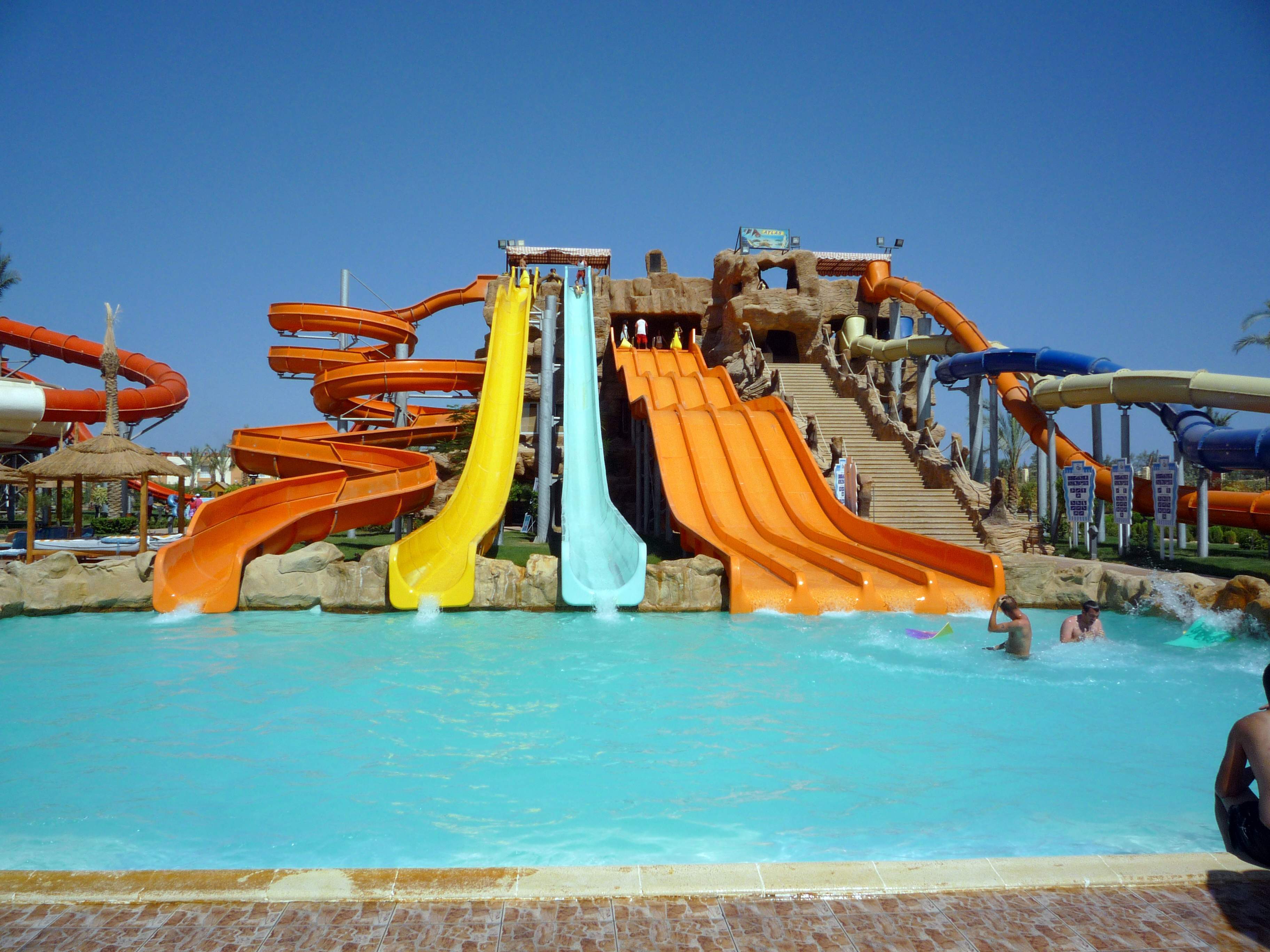 Water park in the resort of Sharm El Sheikh, Egypt wallpapers and