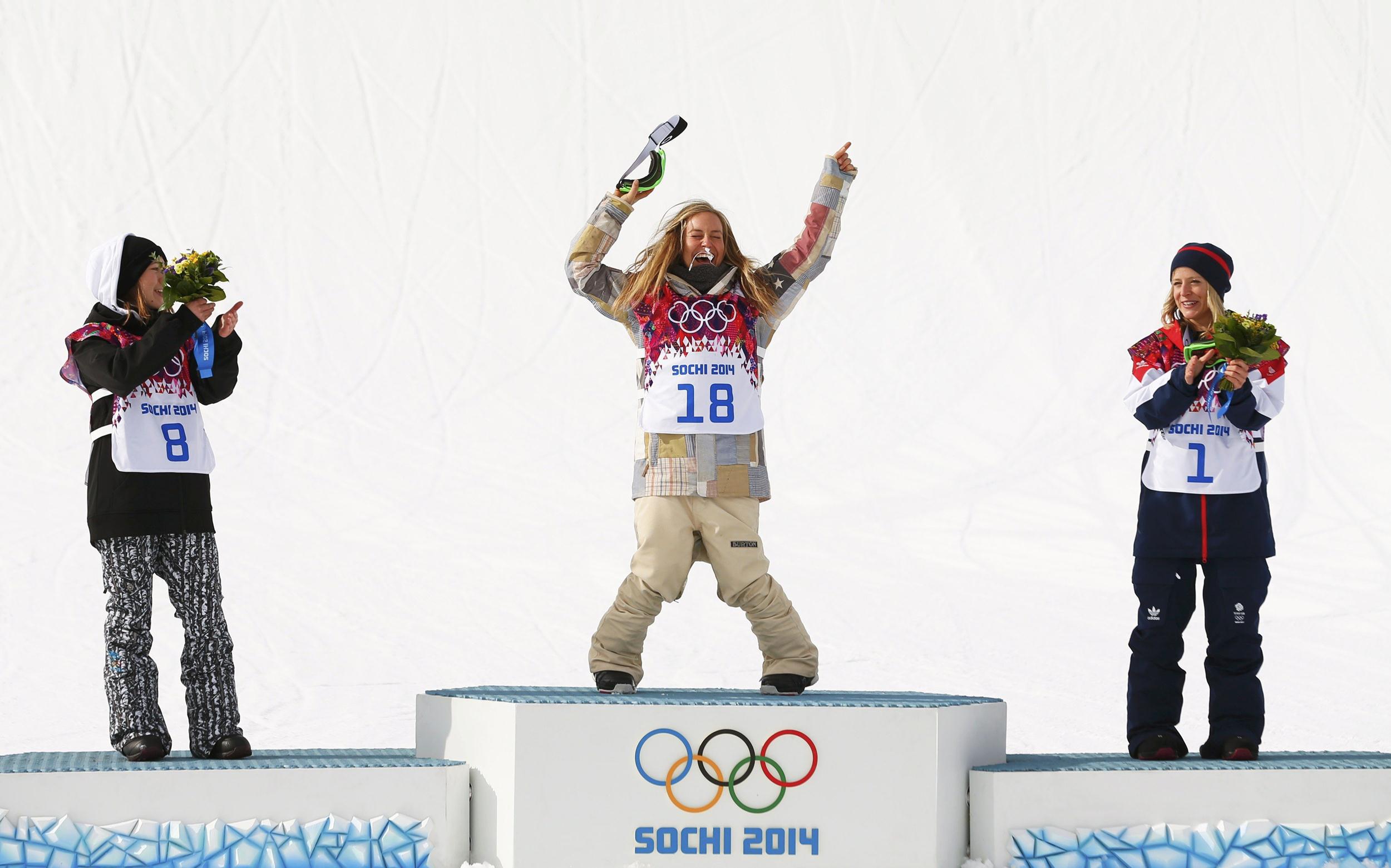 Medalists snowboard competitions at the Olympic Games in Sochi