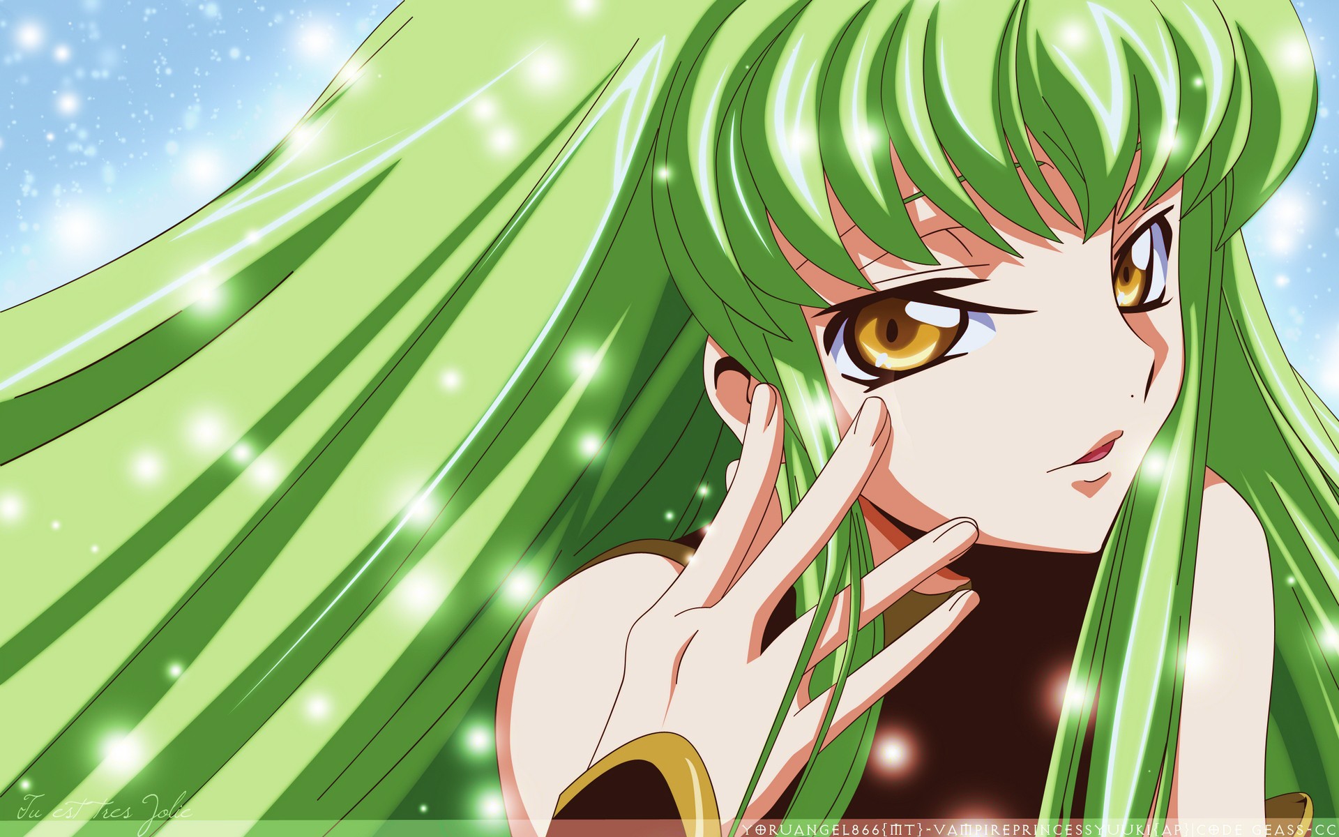 Green Haired Girl Anime Code Geass Wallpapers And Images Wallpapers Pictures Photos