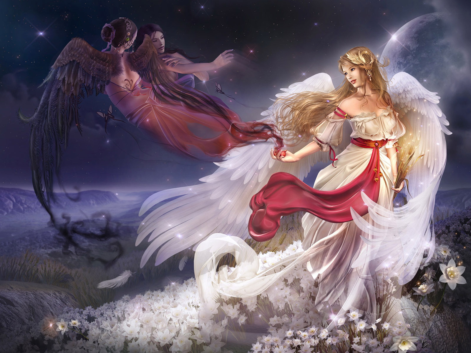 The goddess and the angels wallpapers and images - wallpapers, pictures